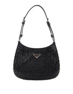 Cleo Crystal Embellished, Satin, Black, 12, S/DB, 3*